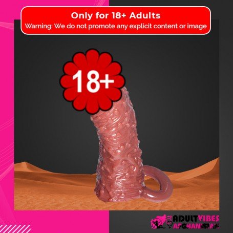 Solid Head Reusable Penis Extension Sleeve chocolate PES-026