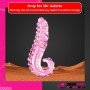 Kiss of Tongue Crystal Glass Dildo Anal Toy GD-002