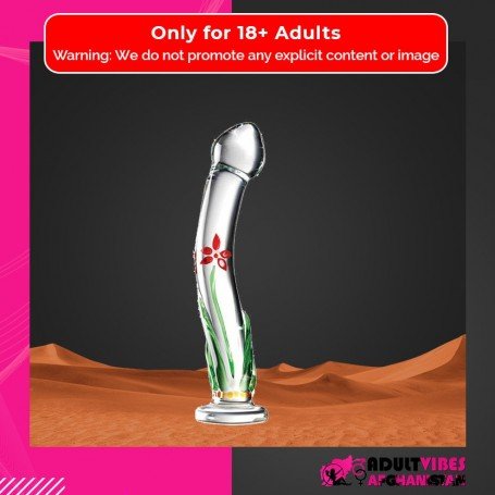 Flower Crystal Glass Dildo Sex Toy GD-004