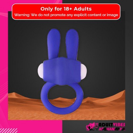Kingfansion Mini Vibrating Rabbit Cock Ring (Blue) CR-017