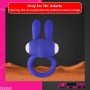 Kingfansion Mini Vibrating Rabbit Cock Ring (Blue) CR-017