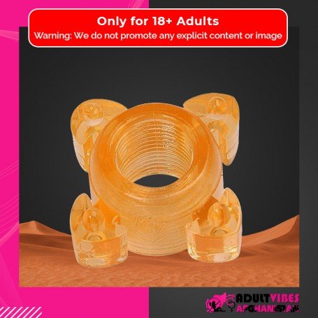 Transparent 4 Tube FingerCock Ring CR-010