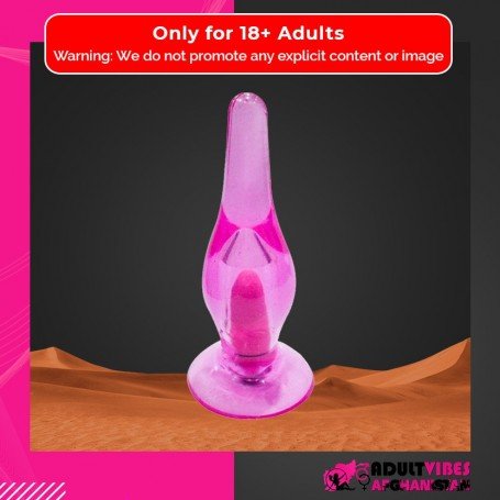 Crystal Anal Vibrating Butt Plug With Suction Cup AD-025