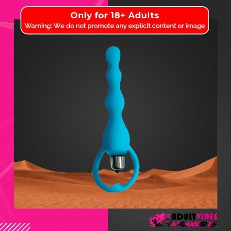 Blue Silicone Anal Vibrator AD-029