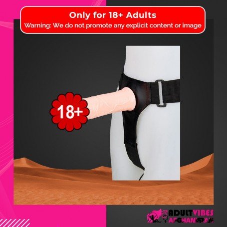 LeLuv 8 Male Hollow Vibrating Strap On SO-016