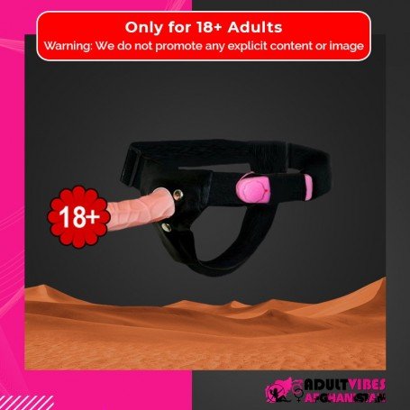 LeLuv 6.5 Male Hollow Vibrating Strap On SO-010