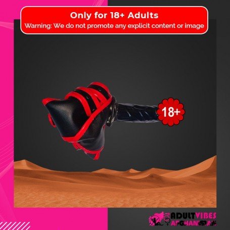 Black Red Edge Leather Harness Lesbian Strapon SO-025