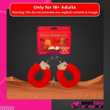Fetish Fantasy Beginner's Furry Cuffs in Red BDSM-004